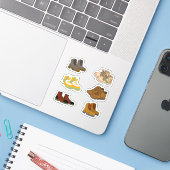 Laufende Sticker (Laptop mit iPhone)