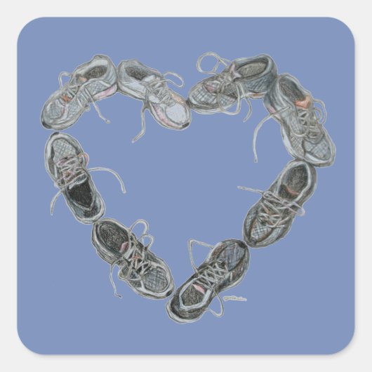 Laufende Sticker für die Showkunst - Führen Sie da (Vorderseite)