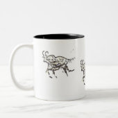 Laufende Stiere Zweifarbige Tasse (Links)