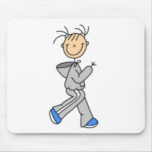 Laufende Stockfigur-Mauspad Mousepad