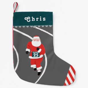 Laufende Strecke und Feld Kleiner Weihnachtsstrumpf
