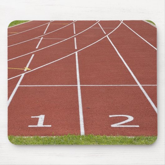 Laufende Strecke und Feld Mousepad (Vorne)