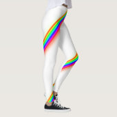 Laufende Streifenart des Regenbogens Leggings (Rechts)