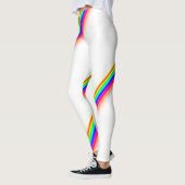 Laufende Streifenart des Regenbogens Leggings (Links)