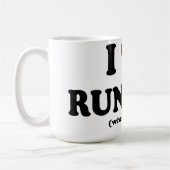 laufende Tasse lustiger i-Liebe (Links)
