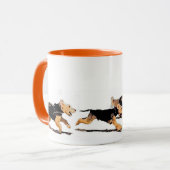 Laufende Tasse Waliser-Terriers (Vorderseite Links)