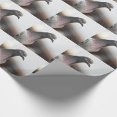 Laufende Taube Geschenkpapier (Ecke)