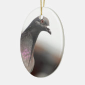 Laufende Taube Keramikornament (Links)