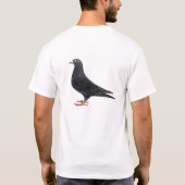 Laufende Taube T-shirt.add Ihr eigener Text T-Shirt (Rückseite)