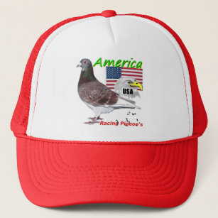 Laufende Tauben-Amerikaner USA Truckerkappe
