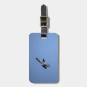 Laufende Tauben-im Flug Gepäckanhänger (Vorderseite vertikal)