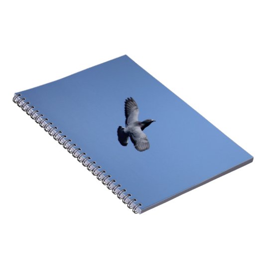 Laufende Tauben-im Flug Notizbuch Notizblock (Rechte Seite)