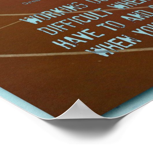 Laufende Track Motivation! Poster (Ecke)