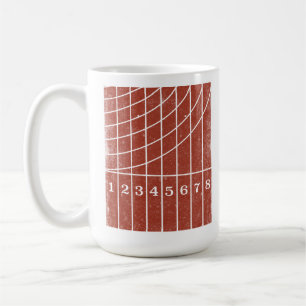 Laufende Track Sports Thema Kaffeemaschine Tasse