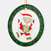 Laufende Track- und Feldübergabe Keramik Ornament (Links)