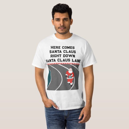 Laufende Track- und Field Christmas T - Shirt (Vorne ganz)