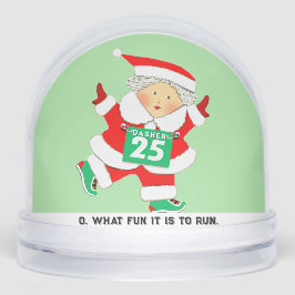 Laufende Track- und Field Holiday-Geschenke Schneekugeln