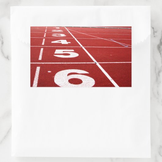 Laufende Trackaufkleber Rechteckiger Aufkleber (Tasche)