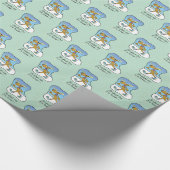 Laufende Übung Rentierweihnachtsfest Geschenkpapier (Ecke)