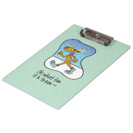 Laufende Übung Rentierweihnachtsfest Klemmbrett