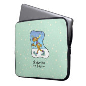 Laufende Übung Rentierweihnachtsfest Laptopschutzhülle (Vorderseite Links)