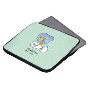Laufende Übung Rentierweihnachtsfest Laptopschutzhülle