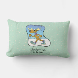 Laufende Übung Rentierweihnachtsfest Lendenkissen