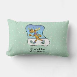 Laufende Übung Rentierweihnachtsfest Lendenkissen