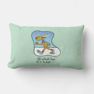 Laufende Übung Rentierweihnachtsfest Lendenkissen