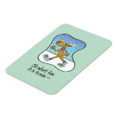 Laufende Übung Rentierweihnachtsfest Magnet (Linke Seite)