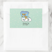 Laufende Übung Rentierweihnachtsfest Rechteckiger Aufkleber (Tasche)