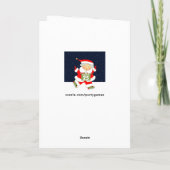 Laufende Weihnachtskarte Feiertagskarte (Rückseite)