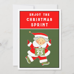 Laufende Weihnachtskarten für Läufer