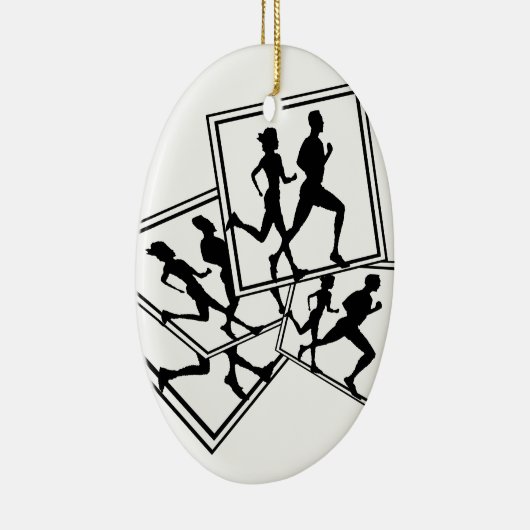 LAUFENDE WEIHNACHTSverzierung Keramikornament (Rechts)