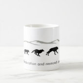 Laufende Wolf-Tasse Kaffeetasse (Mittel)