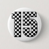 laufende Zahl des checkered Auto 15 Button (Vorderseite)