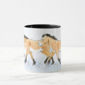 Laufenden Przewalskis PferdeTasse Tasse (Zentrum)