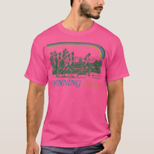 Laufender 80er Fitness-Marathon-Parodie T-Shirt