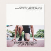 Laufender auf der Strecke Visitenkarten (Außenseite Aufgefaltet)