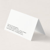 Laufender auf der Strecke Visitenkarten (Rückseite)