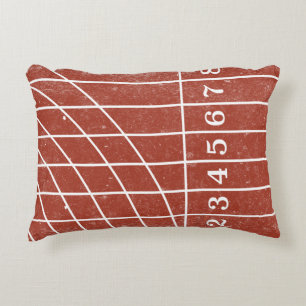 Laufender Bahn-Sport - themenorientiertes Dekokissen