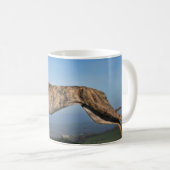 Laufender Brindled Sighthound Kaffeetasse (VorderseiteRechts)