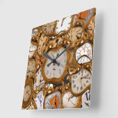 Laufender flüssiger Zeit-Uhr-Uhr-Verein-Bar-Raum Quadratische Wanduhr (Winkel)