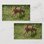 Laufender Fuchs Visitenkarte (Vorne/Hinten)