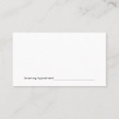 Laufender Hund | Dog Trainer und Groomer Appt Terminkarte (Rückseite)