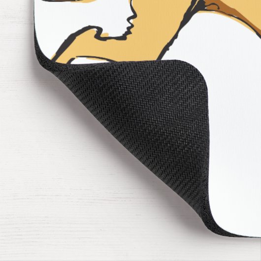 Laufender Hund Mousepad (Ecke)