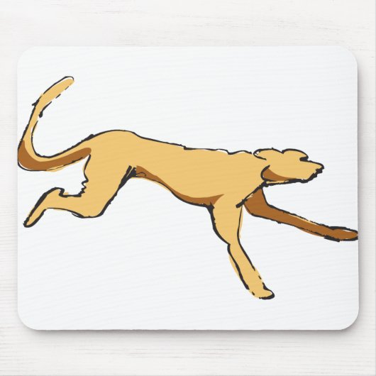 Laufender Hund Mousepad (Vorne)