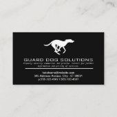 Laufender Hund | Tierausbilder Visitenkarte (Rückseite)