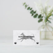 Laufender Hund | Tierdienste Visitenkarte (Stehend Vorderseite)