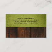 Laufender Hund | Turf Wood Visitenkarte (Rückseite)